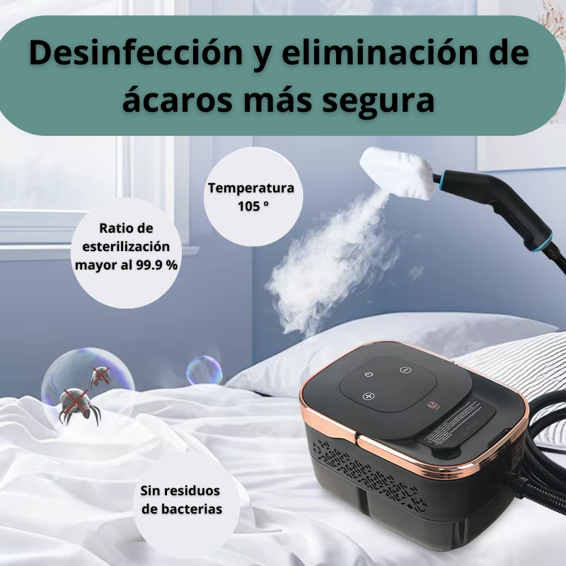 Limpiador a Vapor De 2500W, Esterilización De Alta Temperatura, Aire Acondicionado, Capó De Cocina, Limpiador Al Vapor Para El Hogar Y El Coche, Electrodomésticos