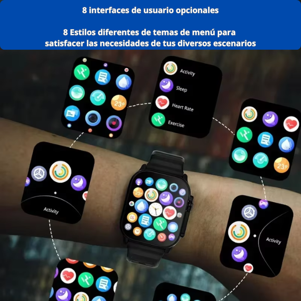 Reloj inteligente con llamadas Bluetooth, notificaciones de mensajes, monitor de frecuencia cardíaca y funciones deportivas, compatible con Android e iOS, para hombres y mujeres.