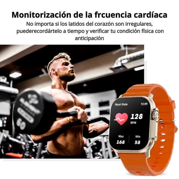 Reloj inteligente con llamadas Bluetooth, notificaciones de mensajes, monitor de frecuencia cardíaca y funciones deportivas, compatible con Android e iOS, para hombres y mujeres.