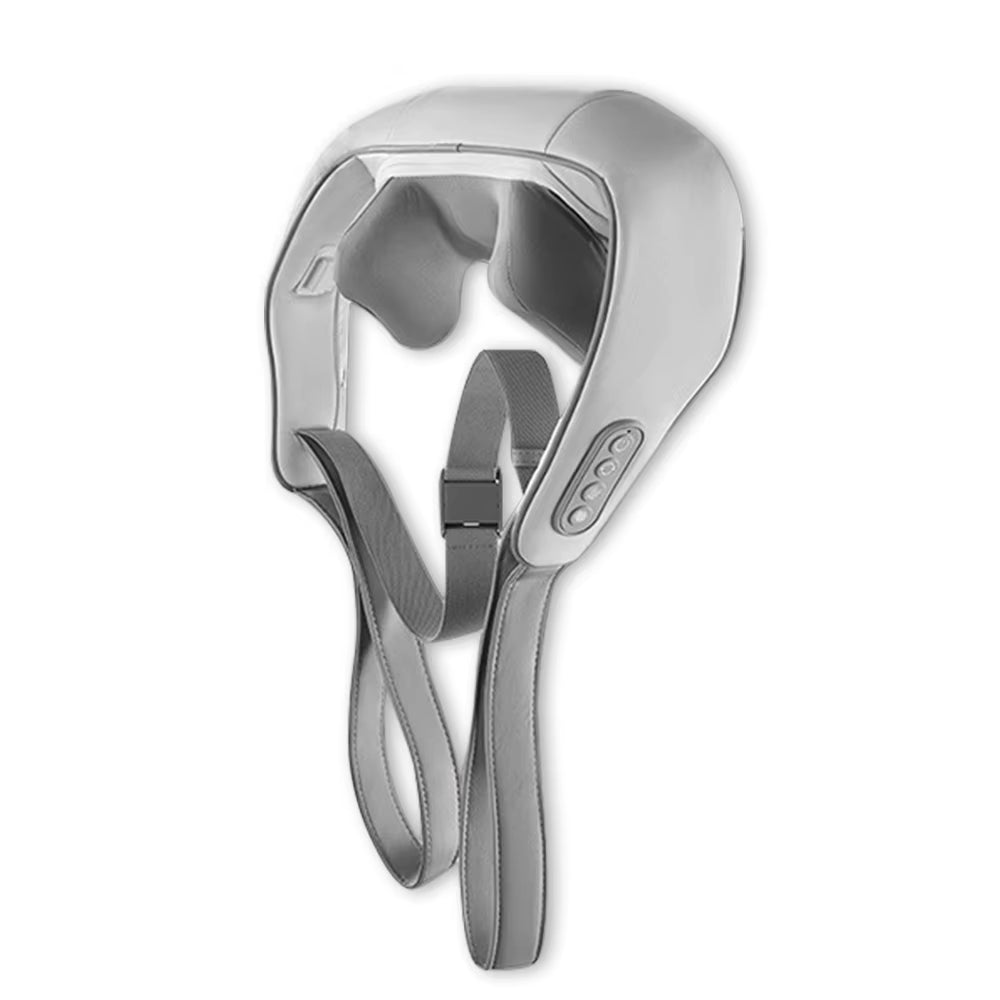 Masajeador eléctrico de cuello y hombros con calefacción, simula movimientos de agarre manual y cubre espalda y piernas